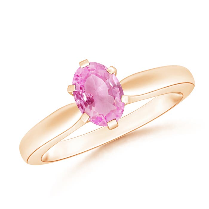 A - Pink Sapphire / 0.85 CT / 14 KT Rose Gold