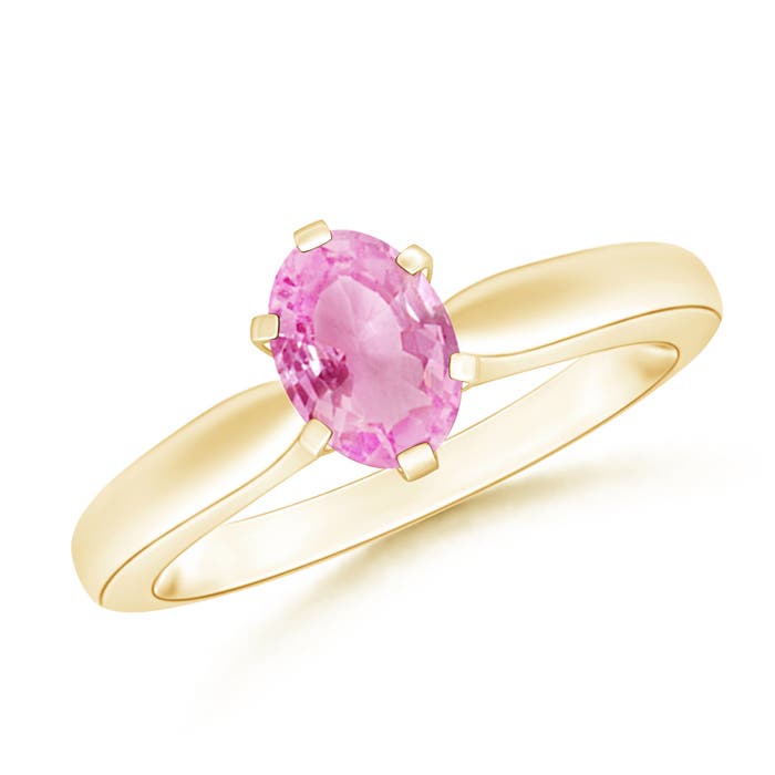 A - Pink Sapphire / 0.85 CT / 14 KT Yellow Gold