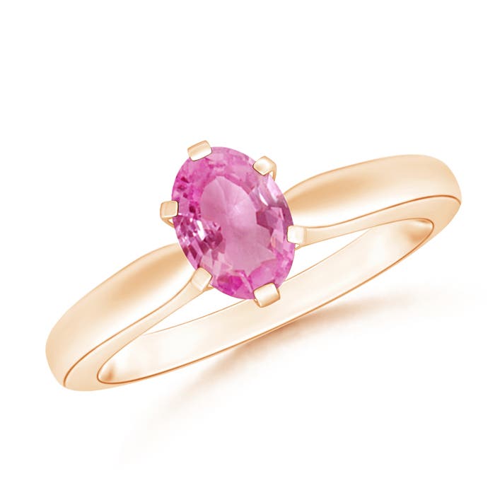 AA - Pink Sapphire / 0.85 CT / 14 KT Rose Gold