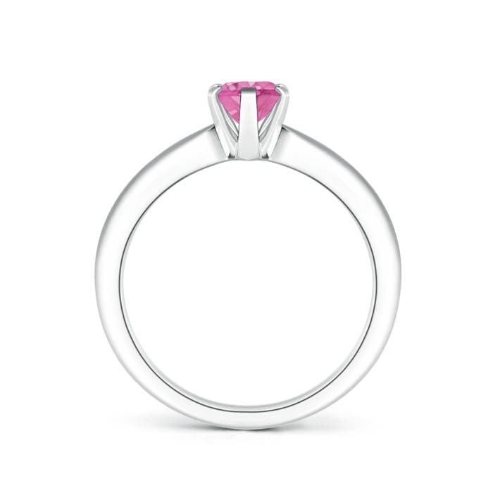 AA - Pink Sapphire / 0.85 CT / 14 KT White Gold