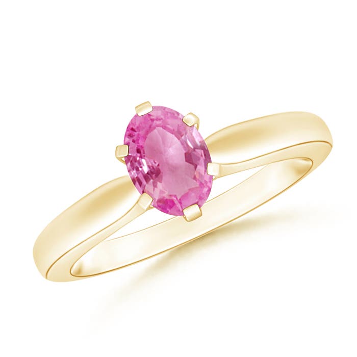 AA - Pink Sapphire / 0.85 CT / 14 KT Yellow Gold