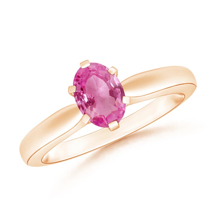 AAA - Pink Sapphire / 0.85 CT / 14 KT Rose Gold