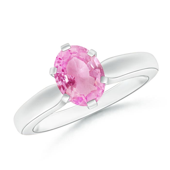 A - Pink Sapphire / 1.45 CT / 14 KT White Gold