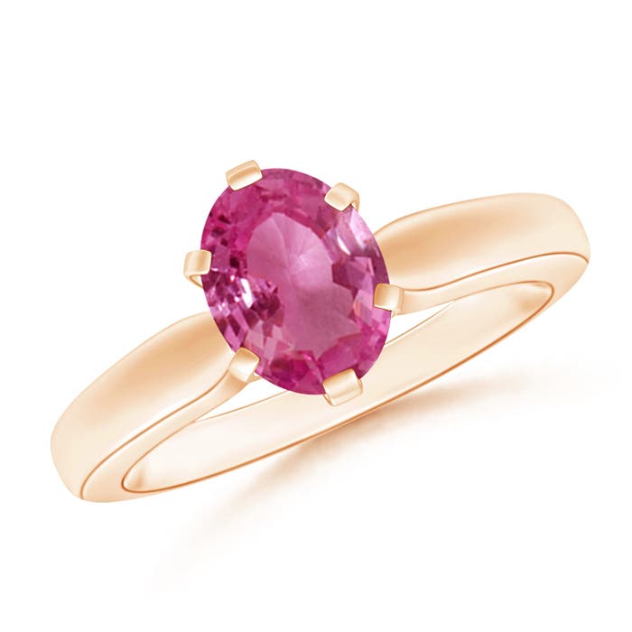 AAAA - Pink Sapphire / 1.45 CT / 14 KT Rose Gold