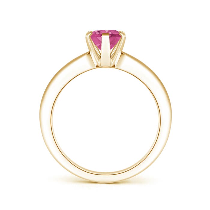 AAAA - Pink Sapphire / 1.45 CT / 14 KT Yellow Gold