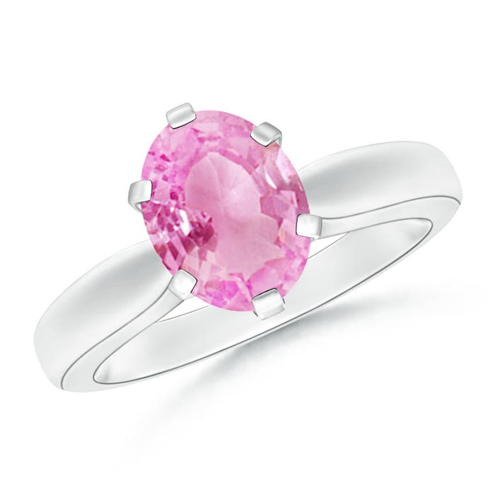 A - Pink Sapphire / 1.9 CT / 14 KT White Gold