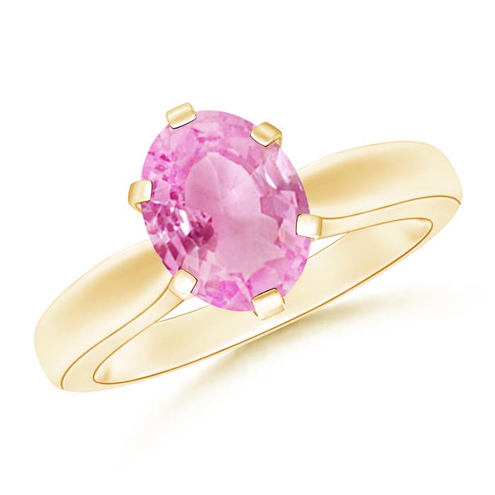 A - Pink Sapphire / 1.9 CT / 14 KT Yellow Gold