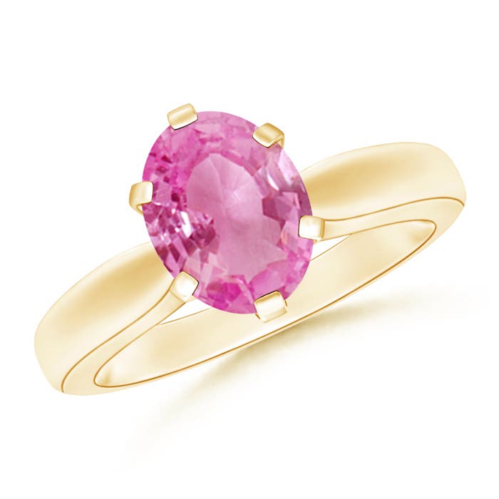 AA - Pink Sapphire / 1.9 CT / 14 KT Yellow Gold