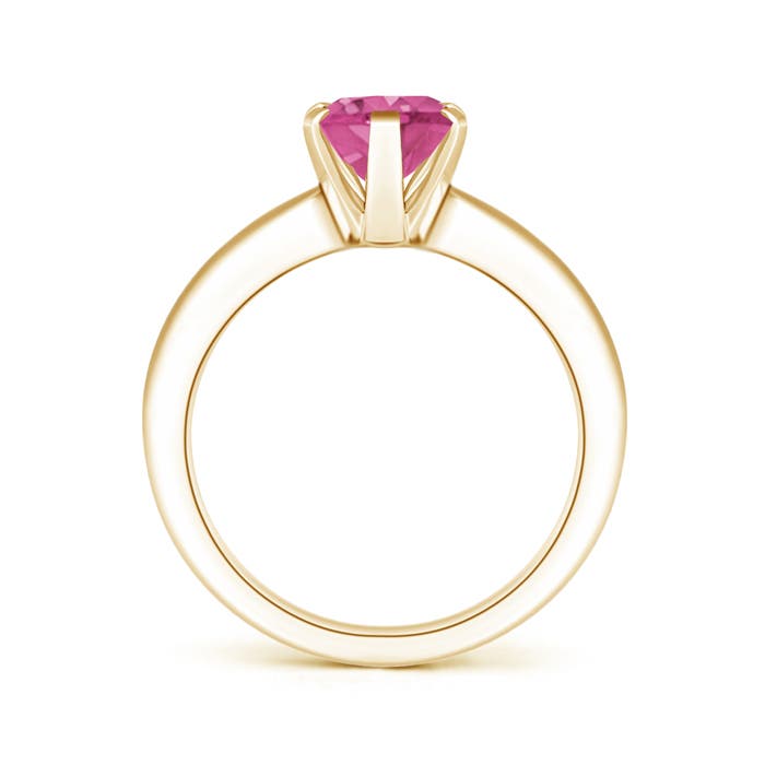 AAAA - Pink Sapphire / 1.9 CT / 14 KT Yellow Gold