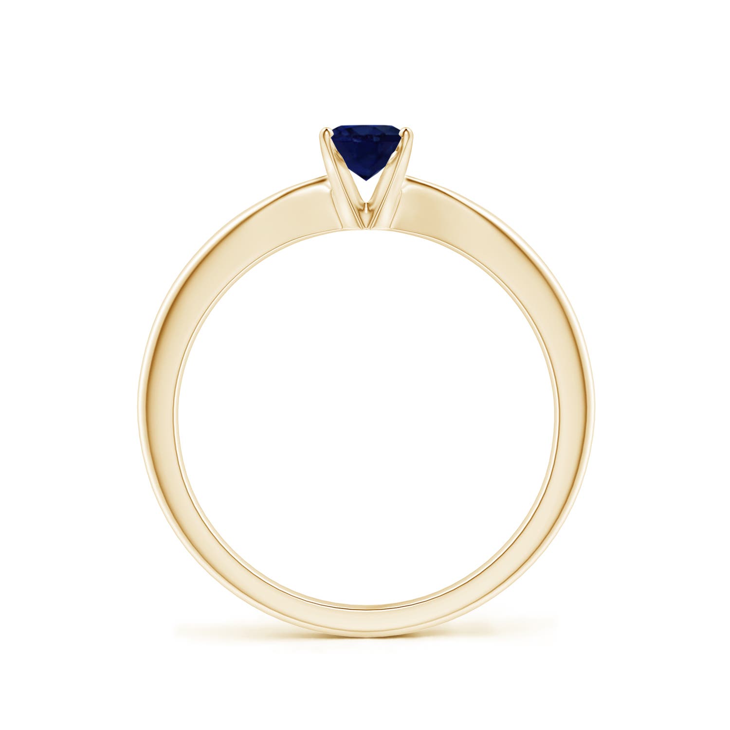 A - Blue Sapphire / 0.6 CT / 14 KT Yellow Gold