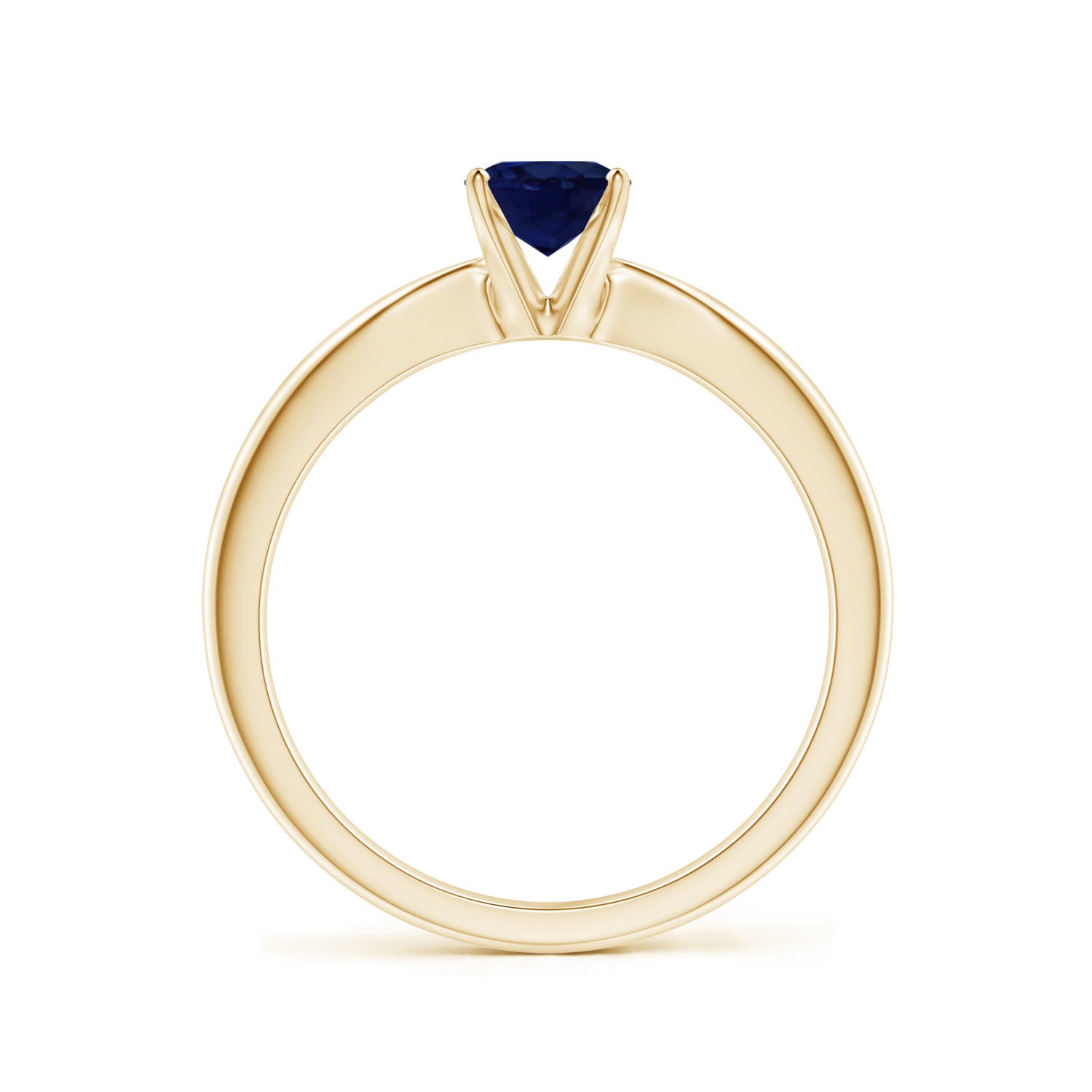 A - Blue Sapphire / 0.85 CT / 14 KT Yellow Gold