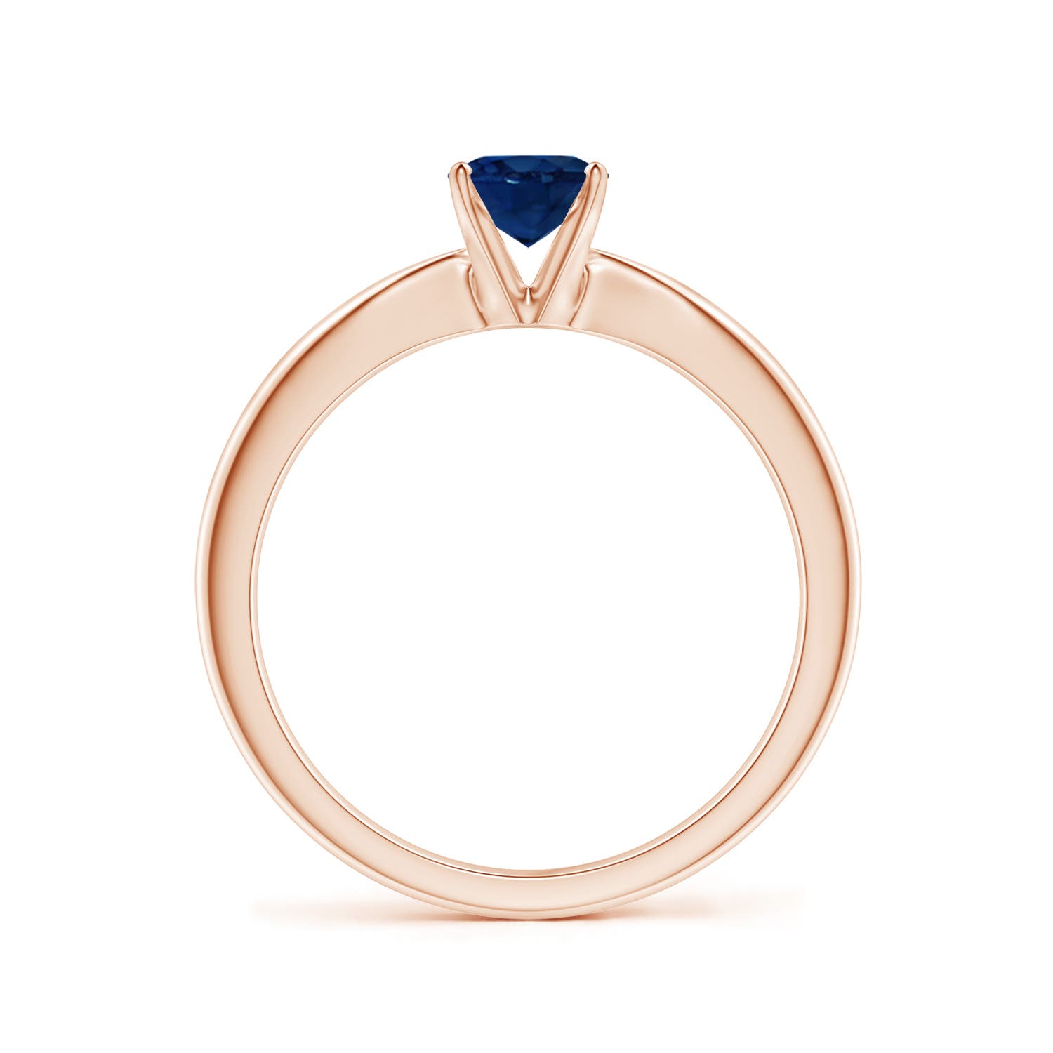 AA - Blue Sapphire / 0.85 CT / 14 KT Rose Gold