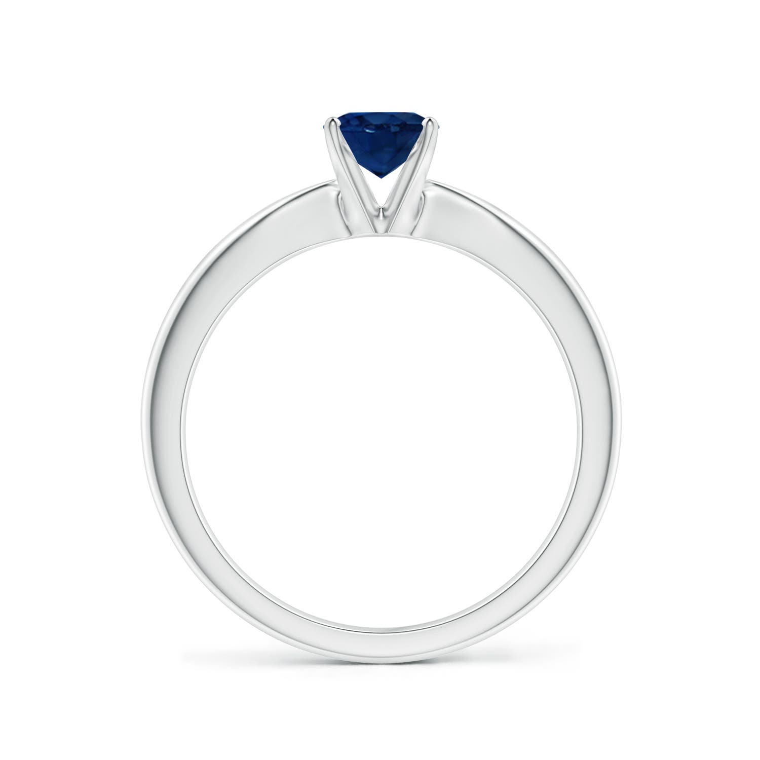 AA - Blue Sapphire / 0.85 CT / 14 KT White Gold