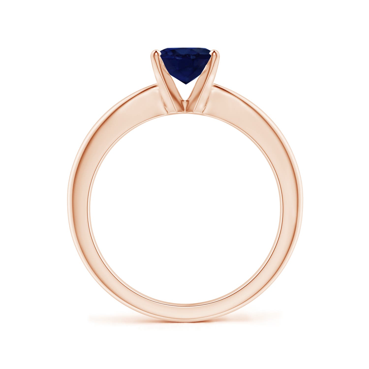 A - Blue Sapphire / 1.55 CT / 14 KT Rose Gold