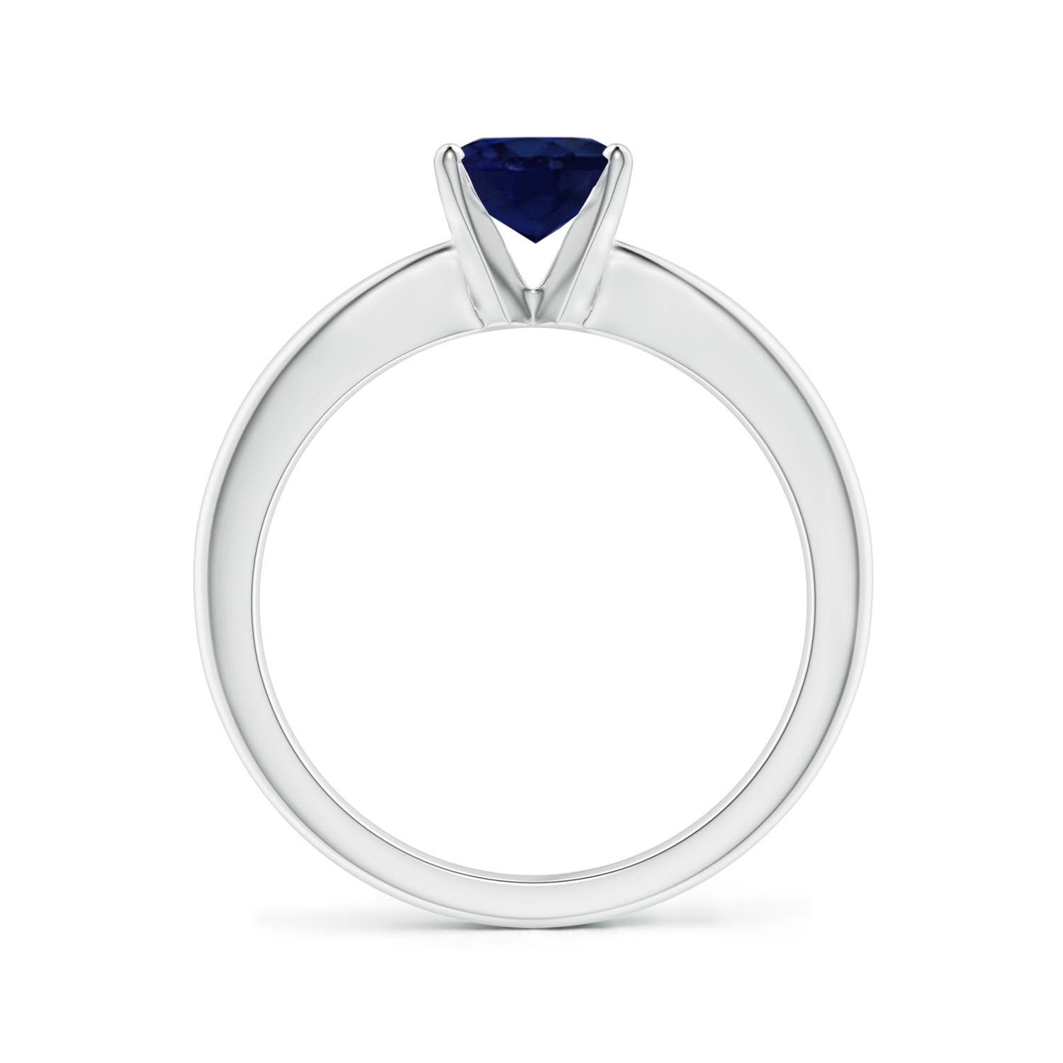 A - Blue Sapphire / 1.55 CT / 14 KT White Gold