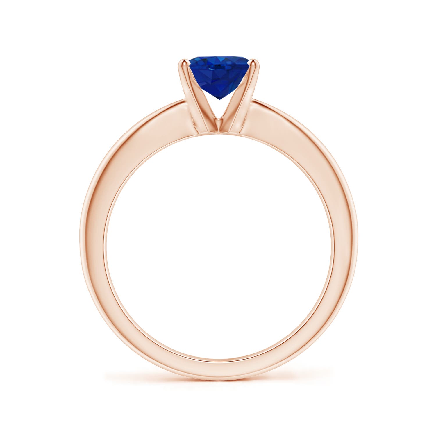 AAA - Blue Sapphire / 1.55 CT / 14 KT Rose Gold