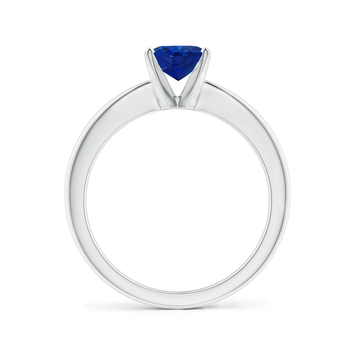 AAA - Blue Sapphire / 1.55 CT / 14 KT White Gold