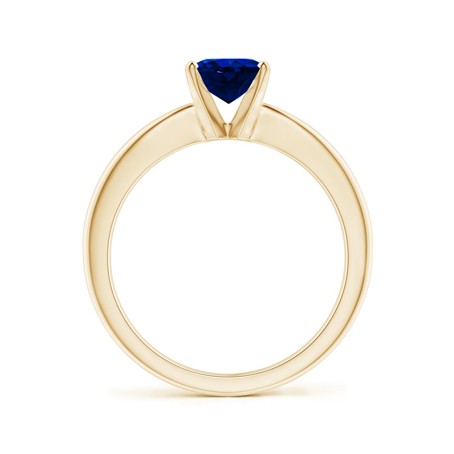 AAAA - Blue Sapphire / 1.55 CT / 14 KT Yellow Gold