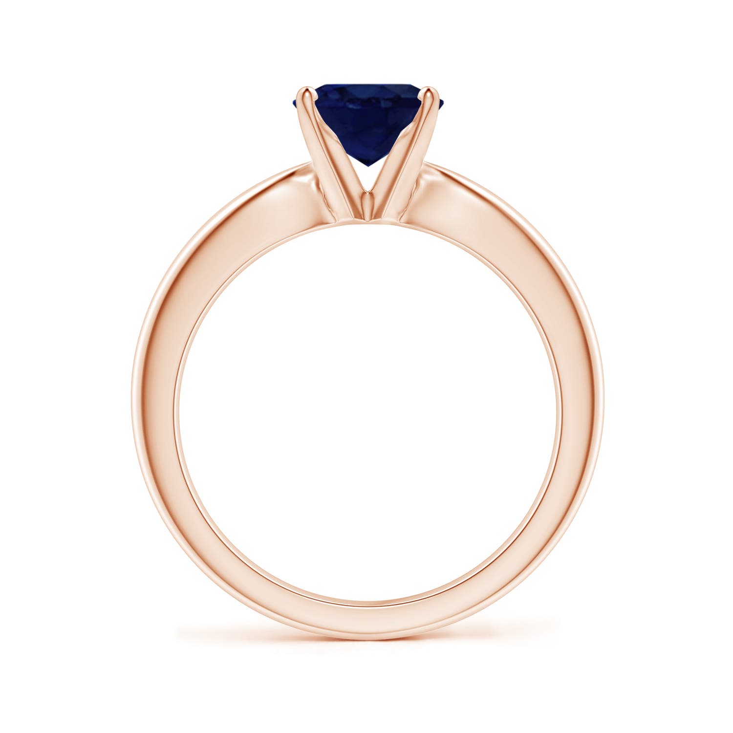 A - Blue Sapphire / 2 CT / 14 KT Rose Gold