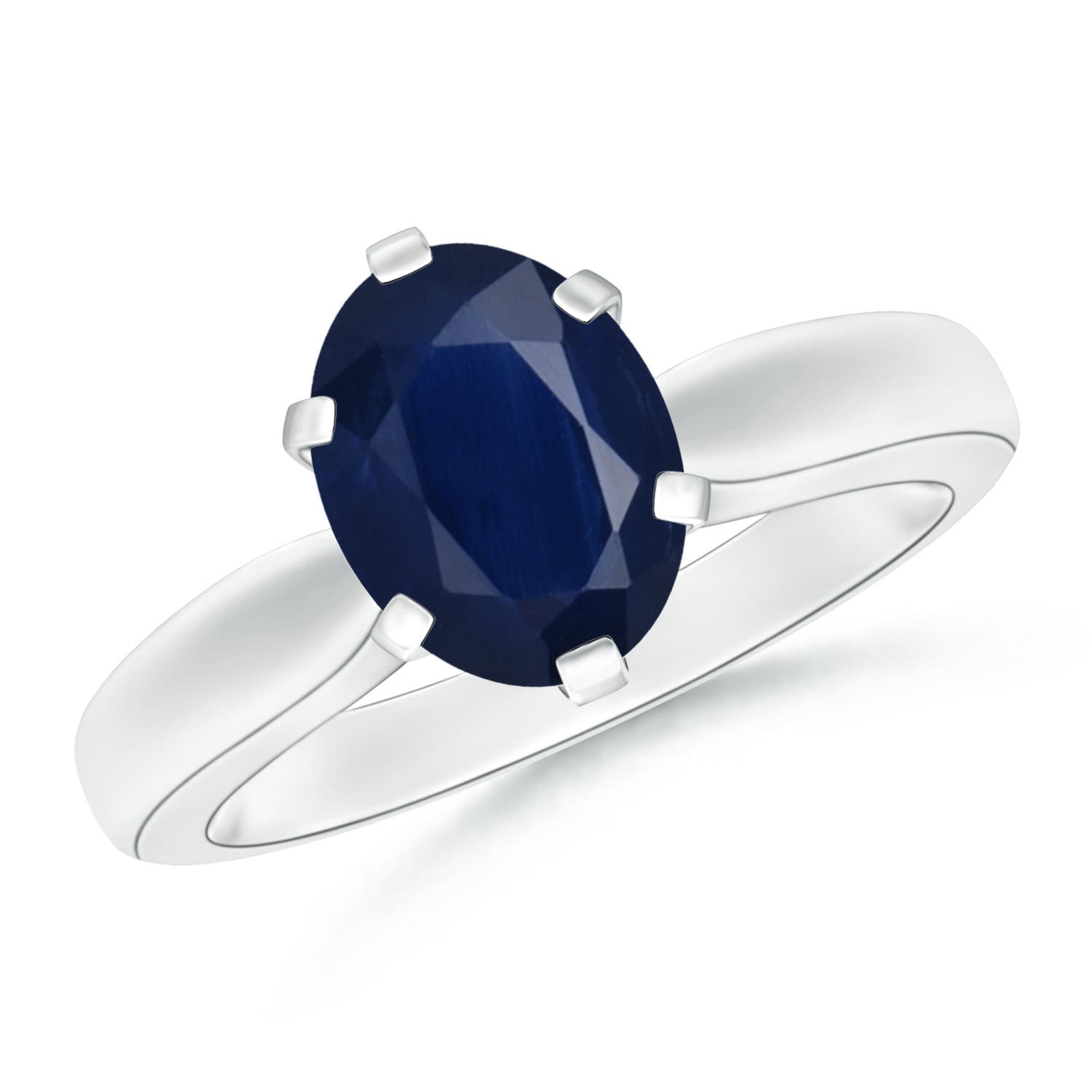 A - Blue Sapphire / 2 CT / 14 KT White Gold