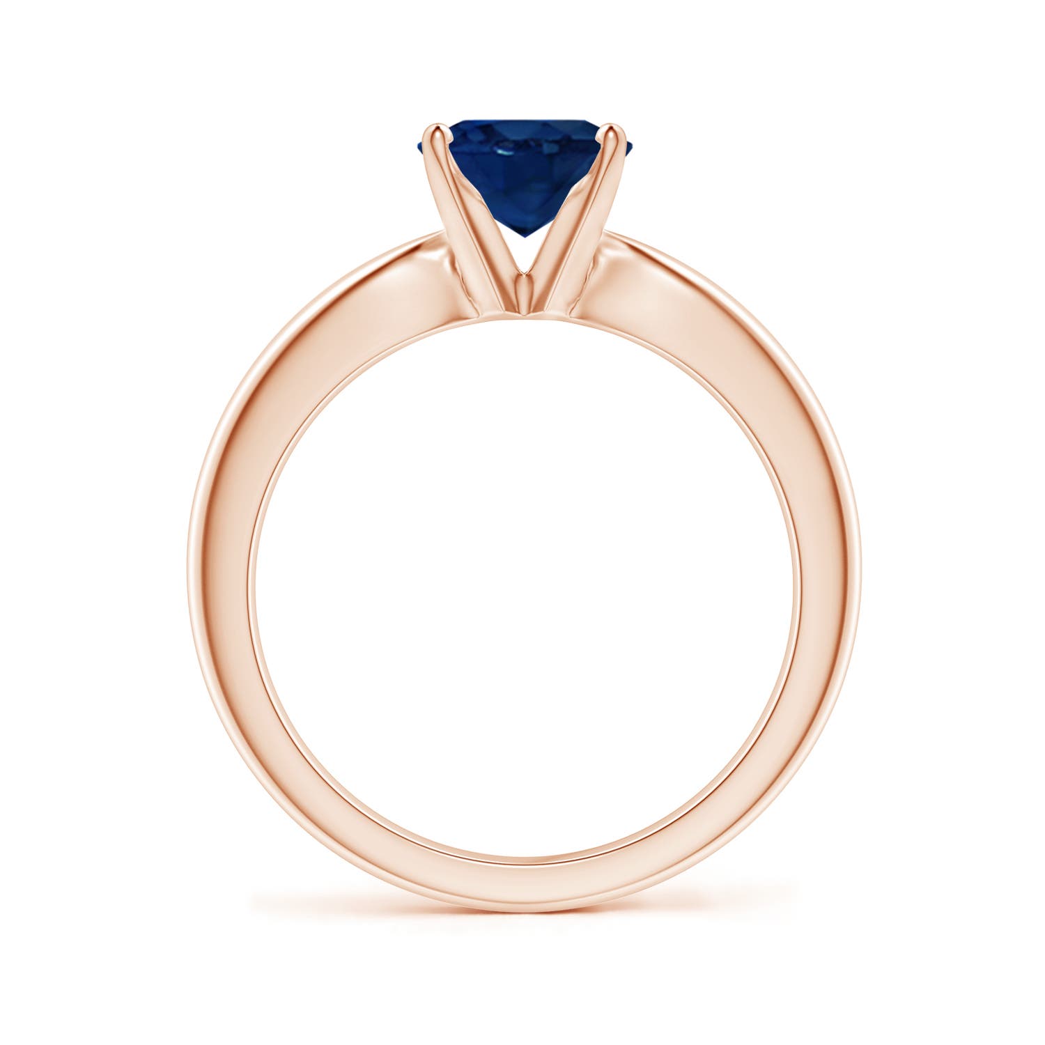 AA - Blue Sapphire / 2 CT / 14 KT Rose Gold