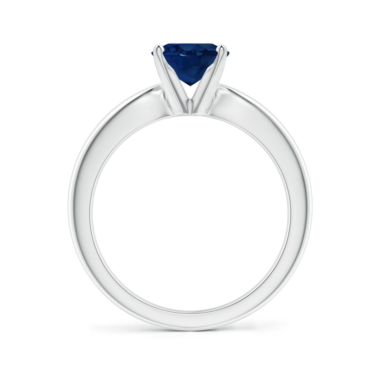 AA - Blue Sapphire / 2 CT / 14 KT White Gold