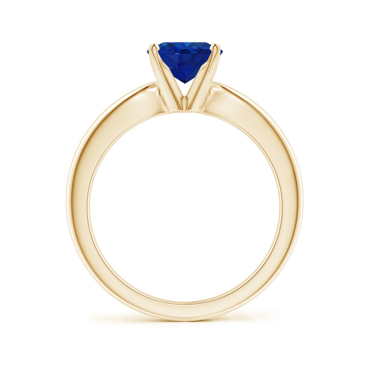 AAA - Blue Sapphire / 2 CT / 14 KT Yellow Gold