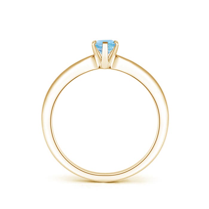 A - Swiss Blue Topaz / 0.54 CT / 14 KT Yellow Gold