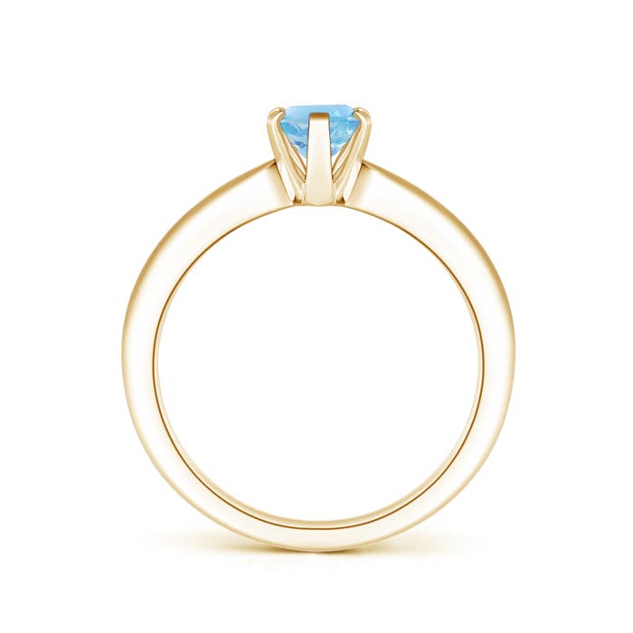 A - Swiss Blue Topaz / 0.95 CT / 14 KT Yellow Gold