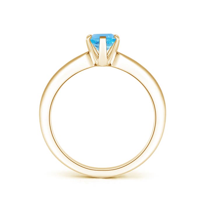 AA - Swiss Blue Topaz / 0.95 CT / 14 KT Yellow Gold