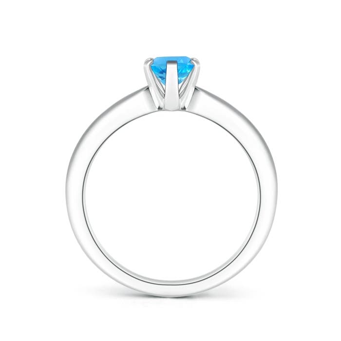 AAA - Swiss Blue Topaz / 0.95 CT / 14 KT White Gold