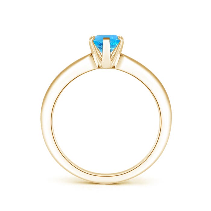 AAA - Swiss Blue Topaz / 0.95 CT / 14 KT Yellow Gold