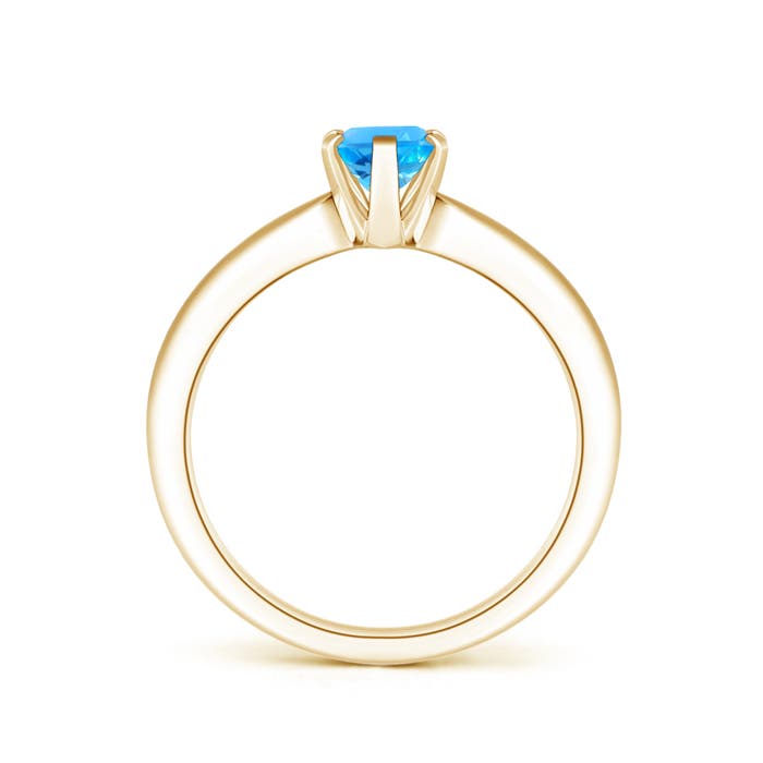 AAAA - Swiss Blue Topaz / 0.95 CT / 14 KT Yellow Gold