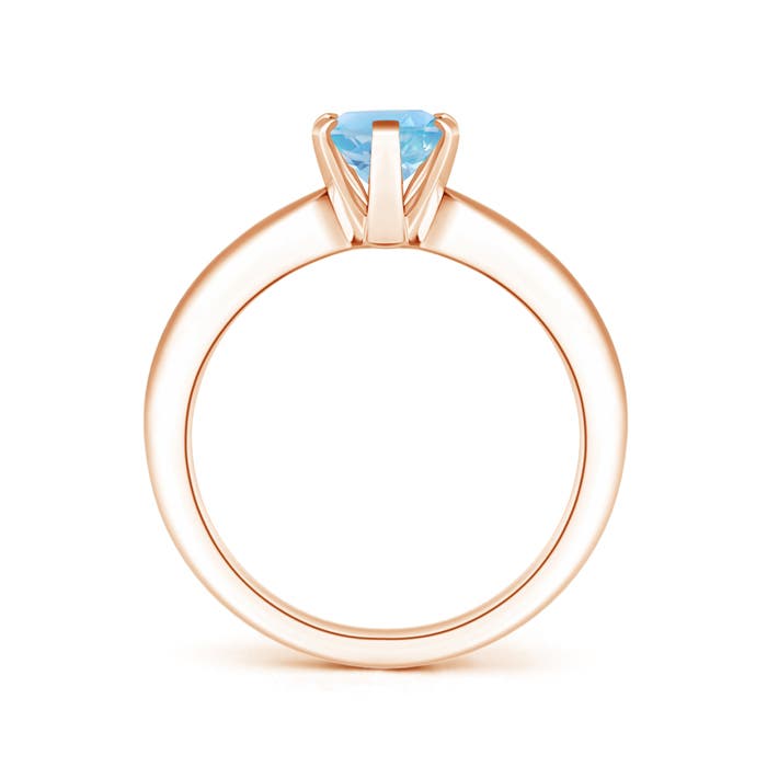 A - Swiss Blue Topaz / 1.5 CT / 14 KT Rose Gold