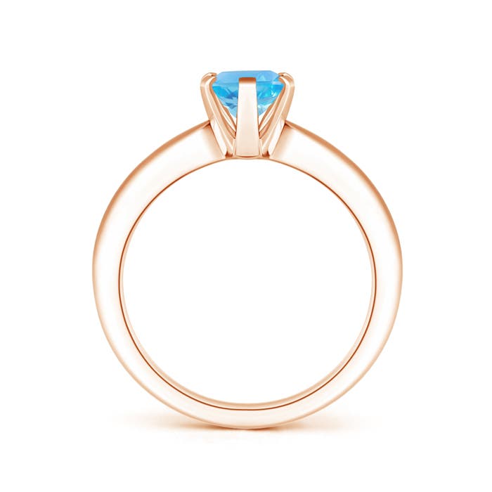 AA - Swiss Blue Topaz / 1.5 CT / 14 KT Rose Gold