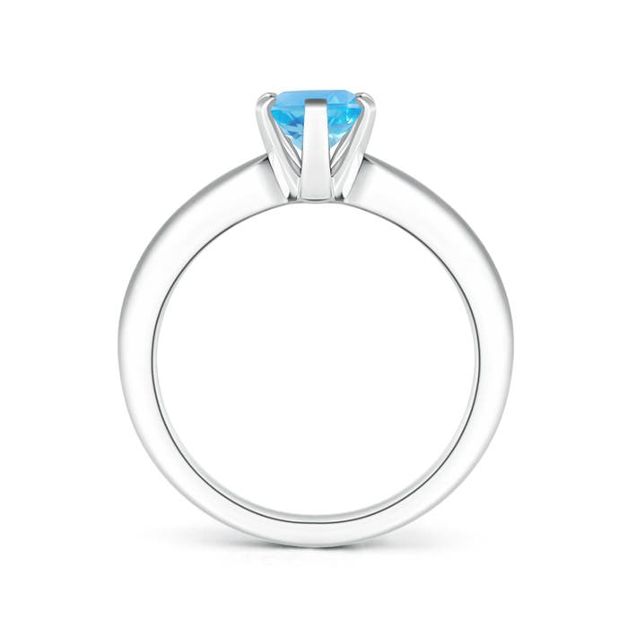 AA - Swiss Blue Topaz / 1.5 CT / 14 KT White Gold