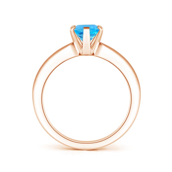 AAA - Swiss Blue Topaz / 1.5 CT / 14 KT Rose Gold