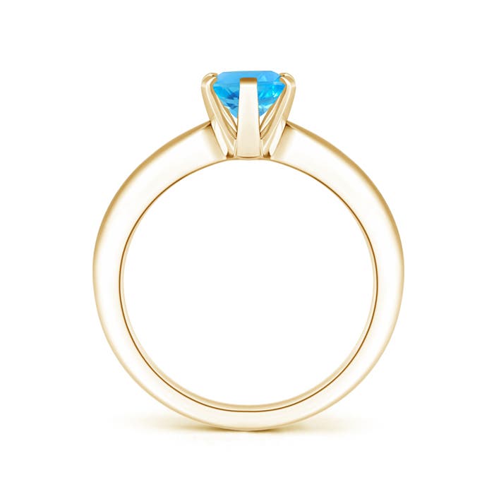 AAA - Swiss Blue Topaz / 1.5 CT / 14 KT Yellow Gold