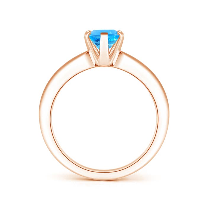 AAAA - Swiss Blue Topaz / 1.5 CT / 14 KT Rose Gold