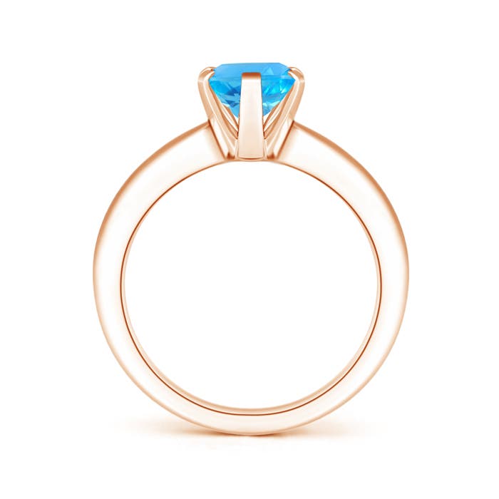 AAA - Swiss Blue Topaz / 2.25 CT / 14 KT Rose Gold