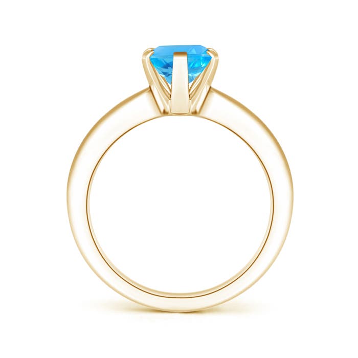 AAA - Swiss Blue Topaz / 2.25 CT / 14 KT Yellow Gold