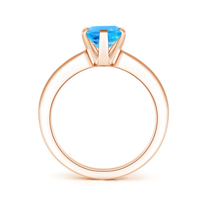 AAAA - Swiss Blue Topaz / 2.25 CT / 14 KT Rose Gold