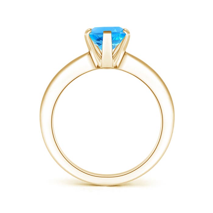 AAAA - Swiss Blue Topaz / 2.25 CT / 14 KT Yellow Gold