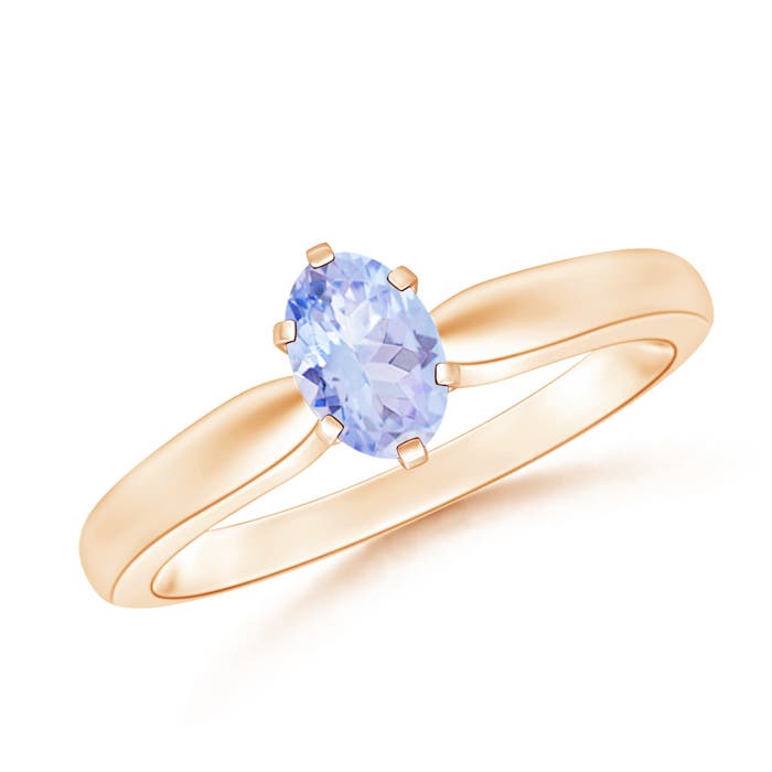 A - Tanzanite / 0.45 CT / 14 KT Rose Gold