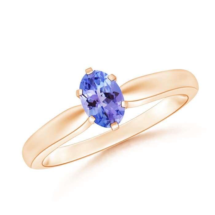 AAA - Tanzanite / 0.45 CT / 14 KT Rose Gold