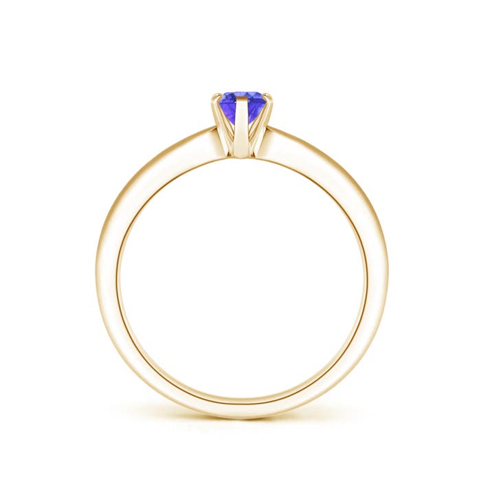 AAA - Tanzanite / 0.45 CT / 14 KT Yellow Gold