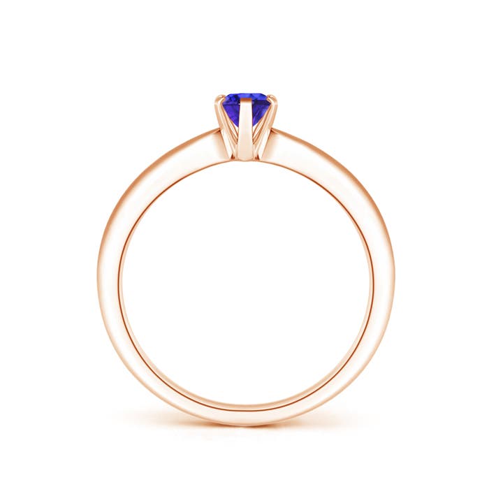 AAAA - Tanzanite / 0.45 CT / 14 KT Rose Gold