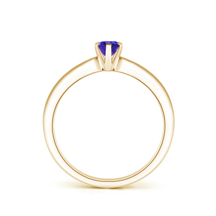 AAAA - Tanzanite / 0.45 CT / 14 KT Yellow Gold