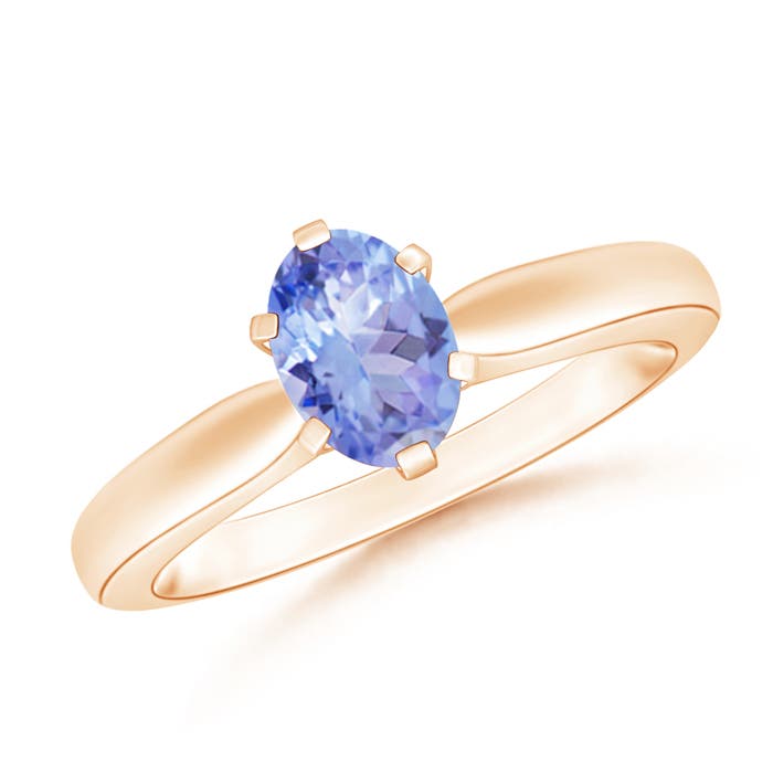 A - Tanzanite / 0.8 CT / 14 KT Rose Gold