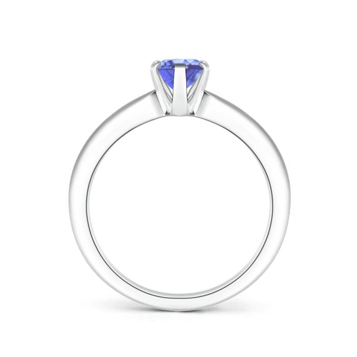 A - Tanzanite / 0.8 CT / 14 KT White Gold